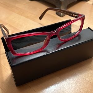 Givenchy New Authentic Eyeglass Frame VGV 831N 53 16 135 Bordeaux Red 07FQ Case